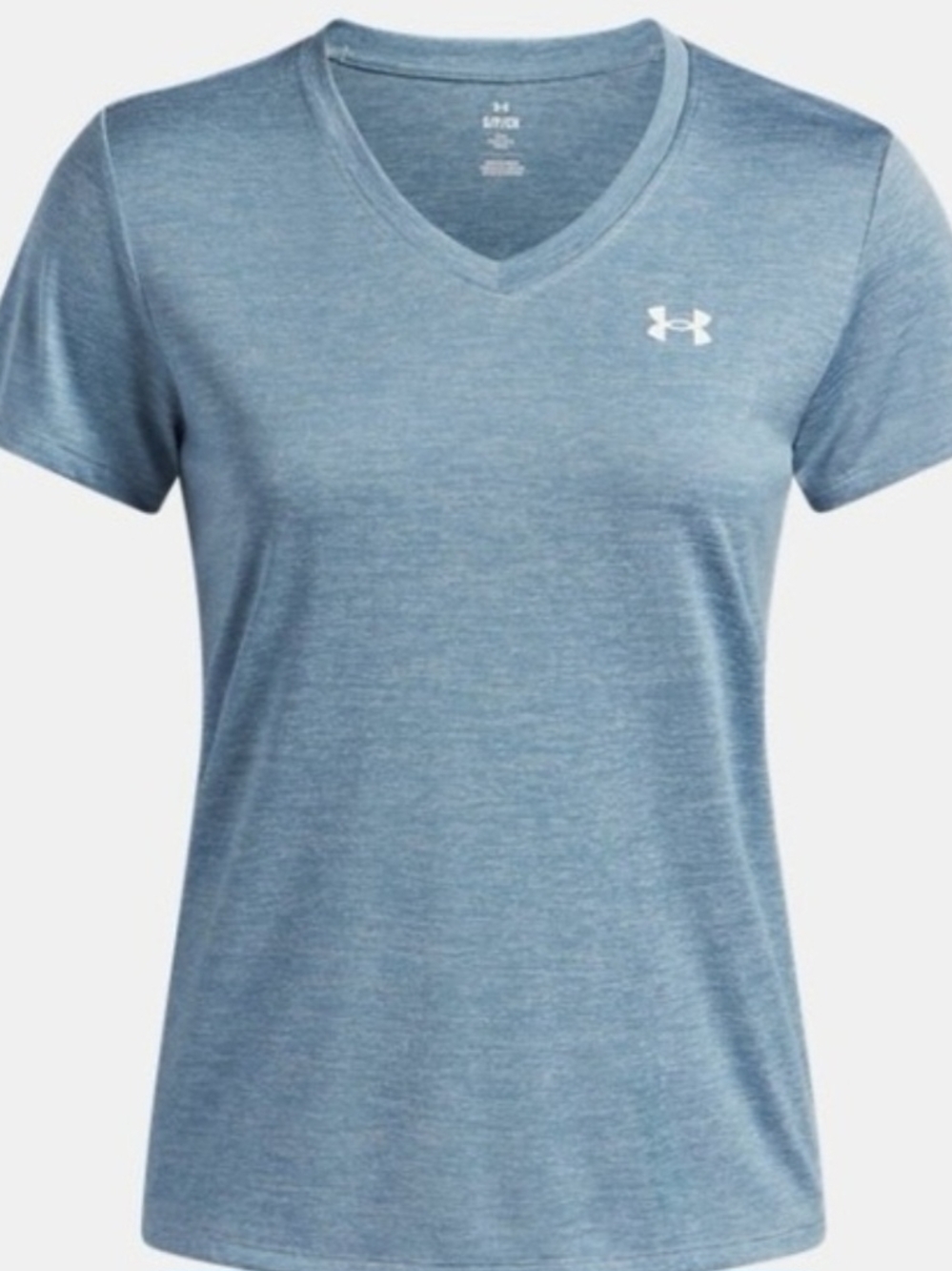 Under Armour Women’s Heathered Light Blue V-Neck Tee